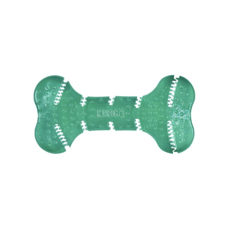 KONG Squeezz Dental Bone Rubber Dog Toy