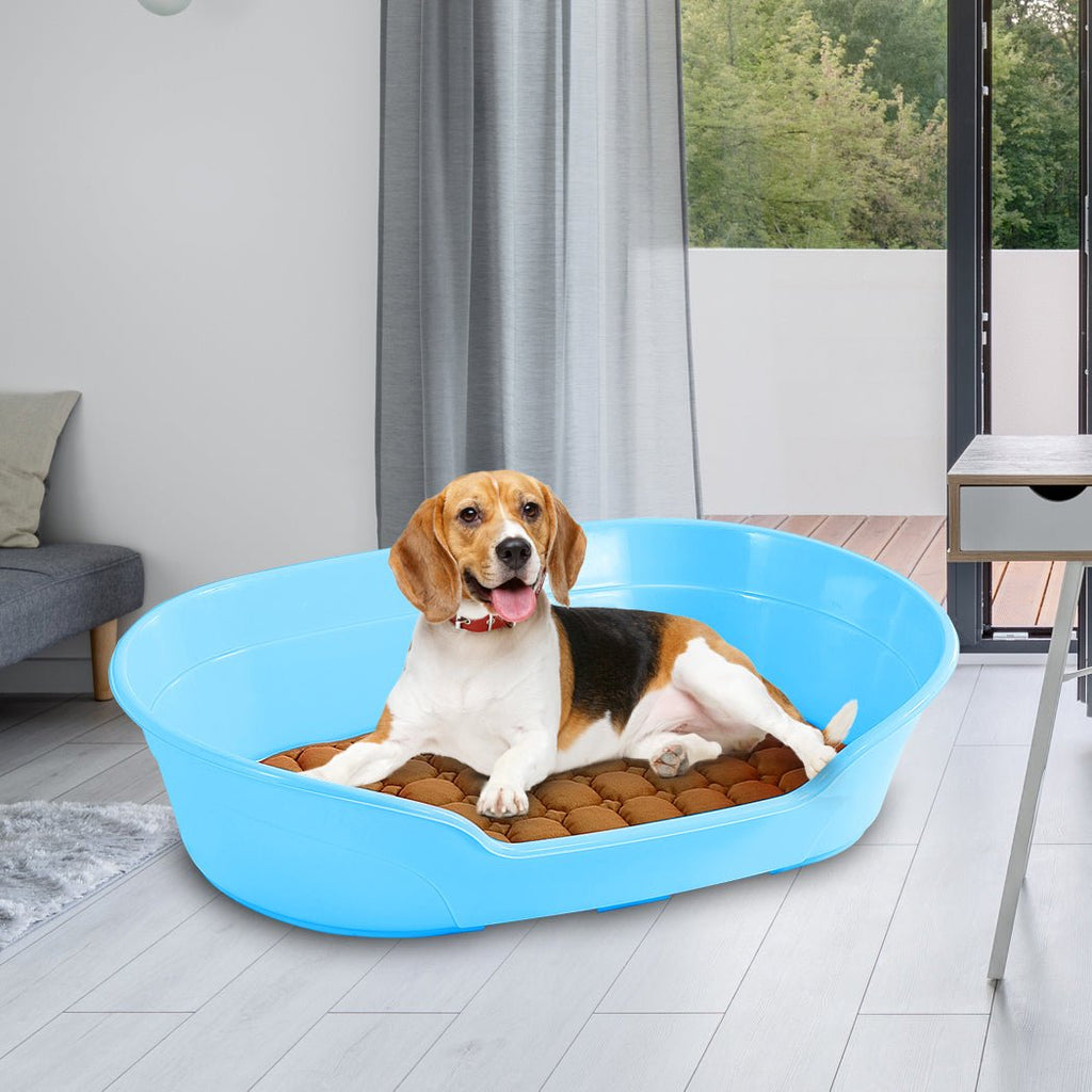 Large 85cm Plastic Pet Bed with Ventilation Holes Resting Plastic Dog Basket