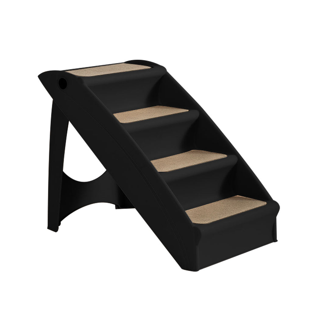 Pet Stairs Ramp Steps Portable Foldable Ladder - Black