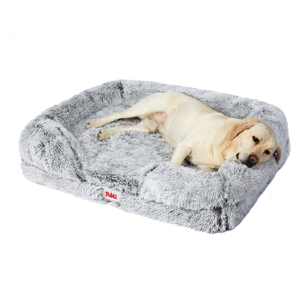 PaWz Pet Bed Orthopedic Sofa Dog Bed - Light Grey - L
