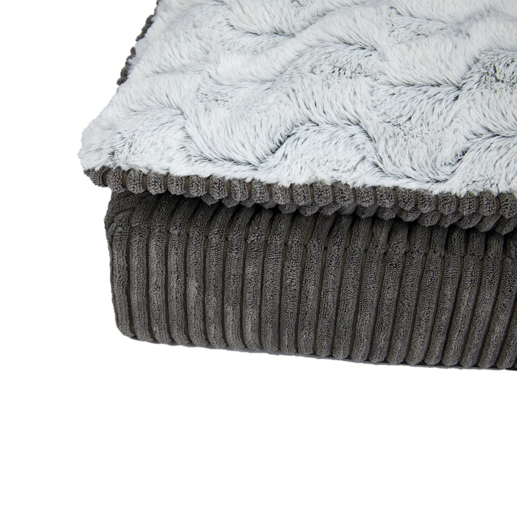 Dog Calming Bed Warm Soft Plush Foam Mattress - S