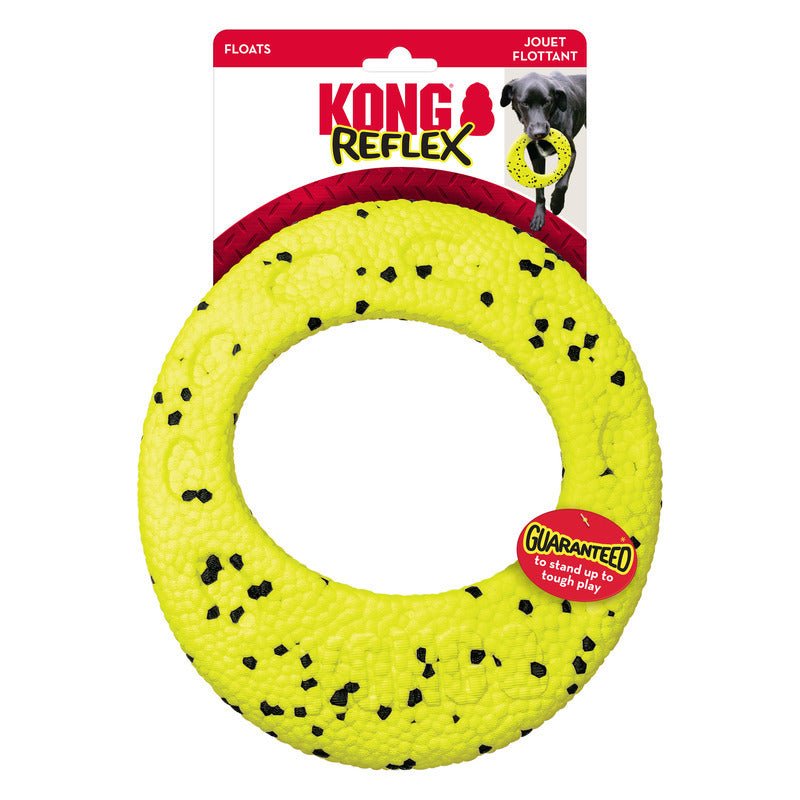 KONG Reflex Bite Defying Floating Dog Toy - Flyer - 3 Units
