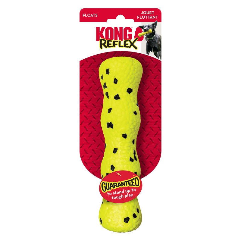 KONG Reflex Bite Defying Floating Dog Toy - Stick Medium - 3 Units