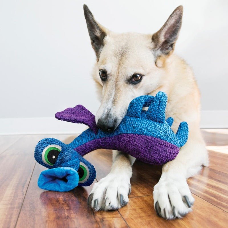 KONG Woozles Alien Dog Toy - Blue