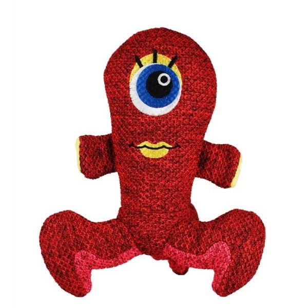 KONG Woozles Alien Dog Toy - Red