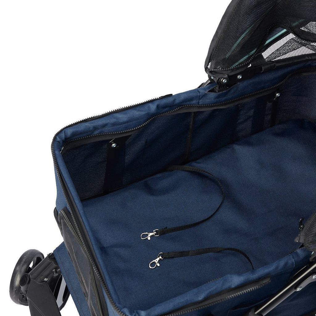 PaWz Large Foldable Pet Stroller - Blue