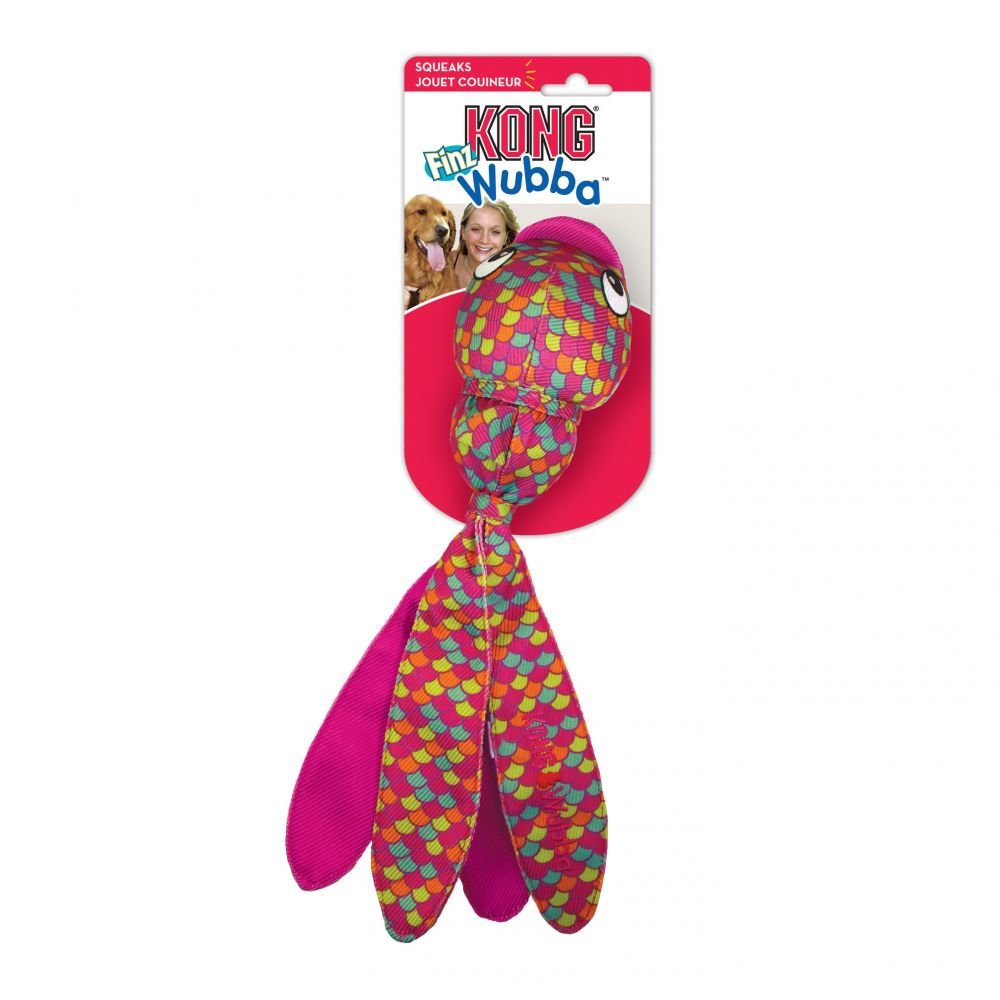 KONG Wubba Finz - Pink - 3 Units