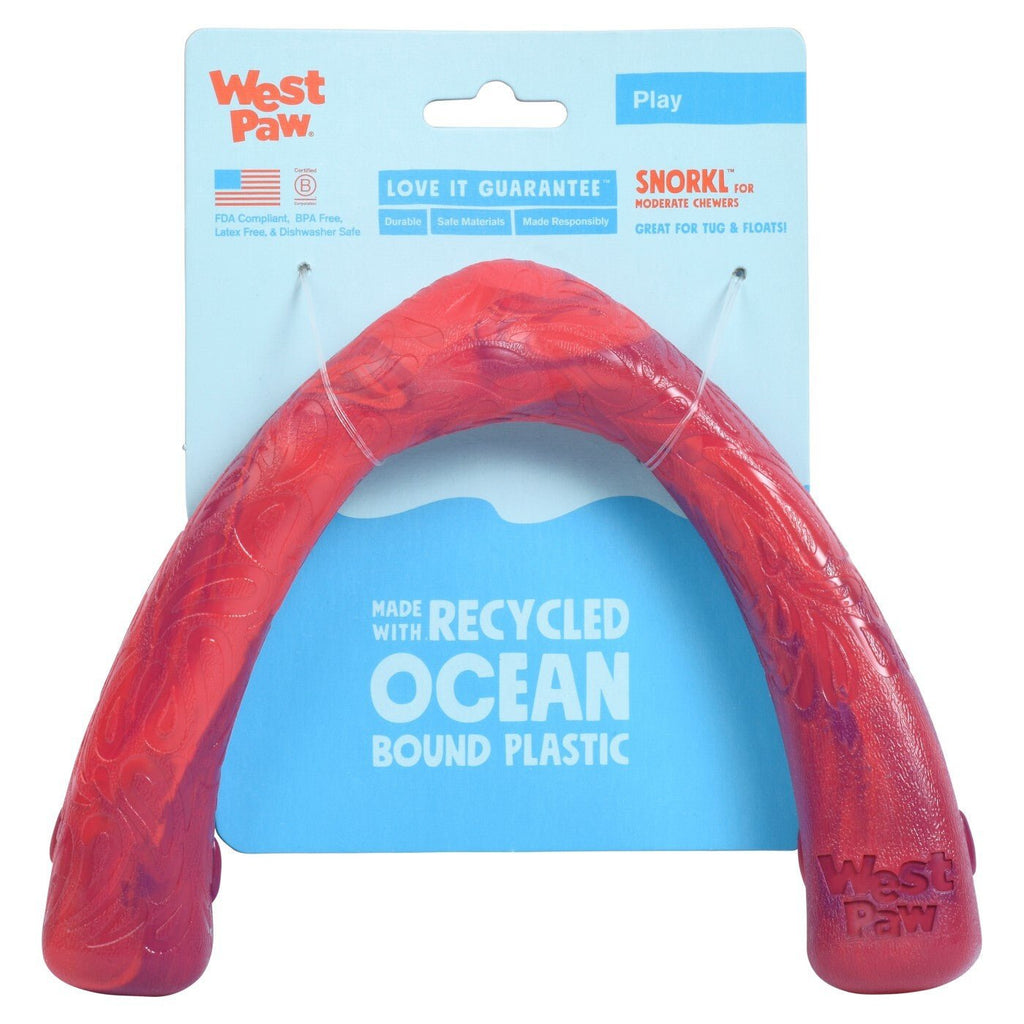 West Paw Seaflex Recycled Plastic Tug Dog Toy - Snorkl