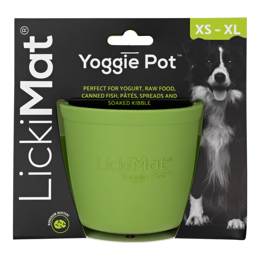 Lickimat Yoggie Pot Slow Feeder Dog Bowl for Wet & Dry Food