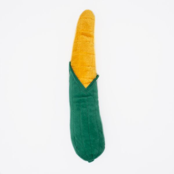 Zippy Paws Plush Squeaky Jigglerz Dog Toy - Corn