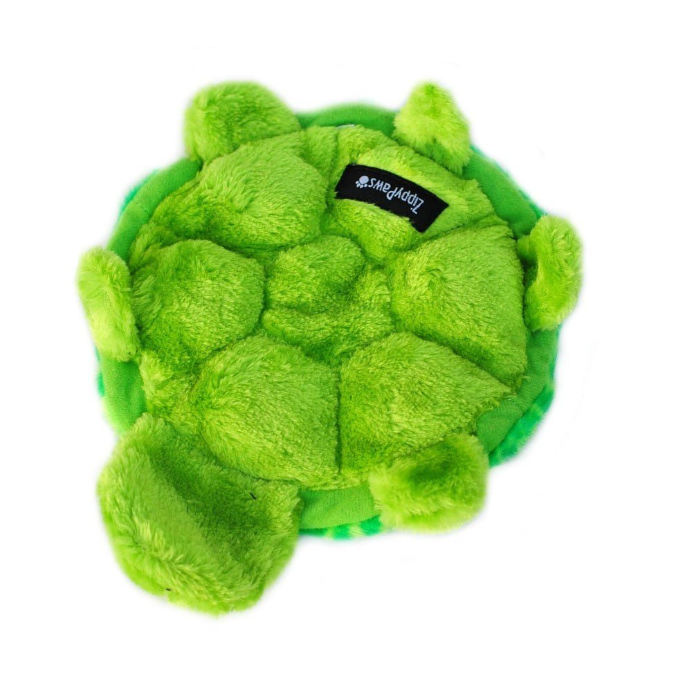 Zippy Paws Squeakie Crawler No Stuffing Speaker Dog Toy - SlowPoke the Turtle