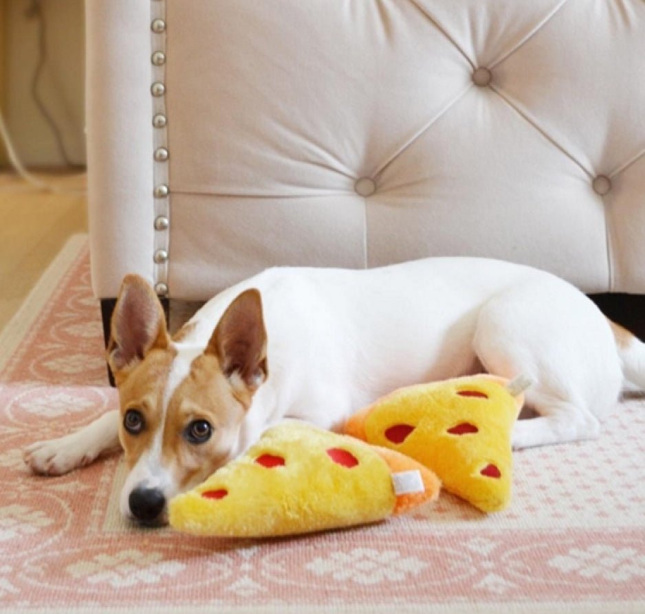 Zippy Paws Squeakie Emojiz Dog Toy - Pizza Slice