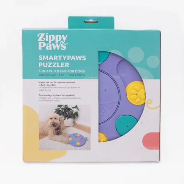 Zippy Paws SmartyPaws Puzzler Interactive Dog Toy - Purple