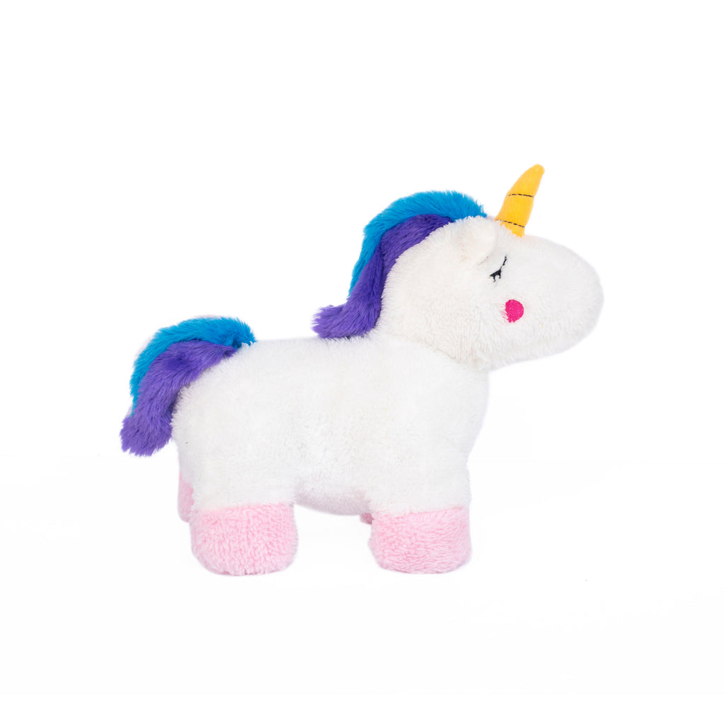 Zippy Paws Snugglerz Plush Squeaker Dog Toy - Charlotte the Unicorn