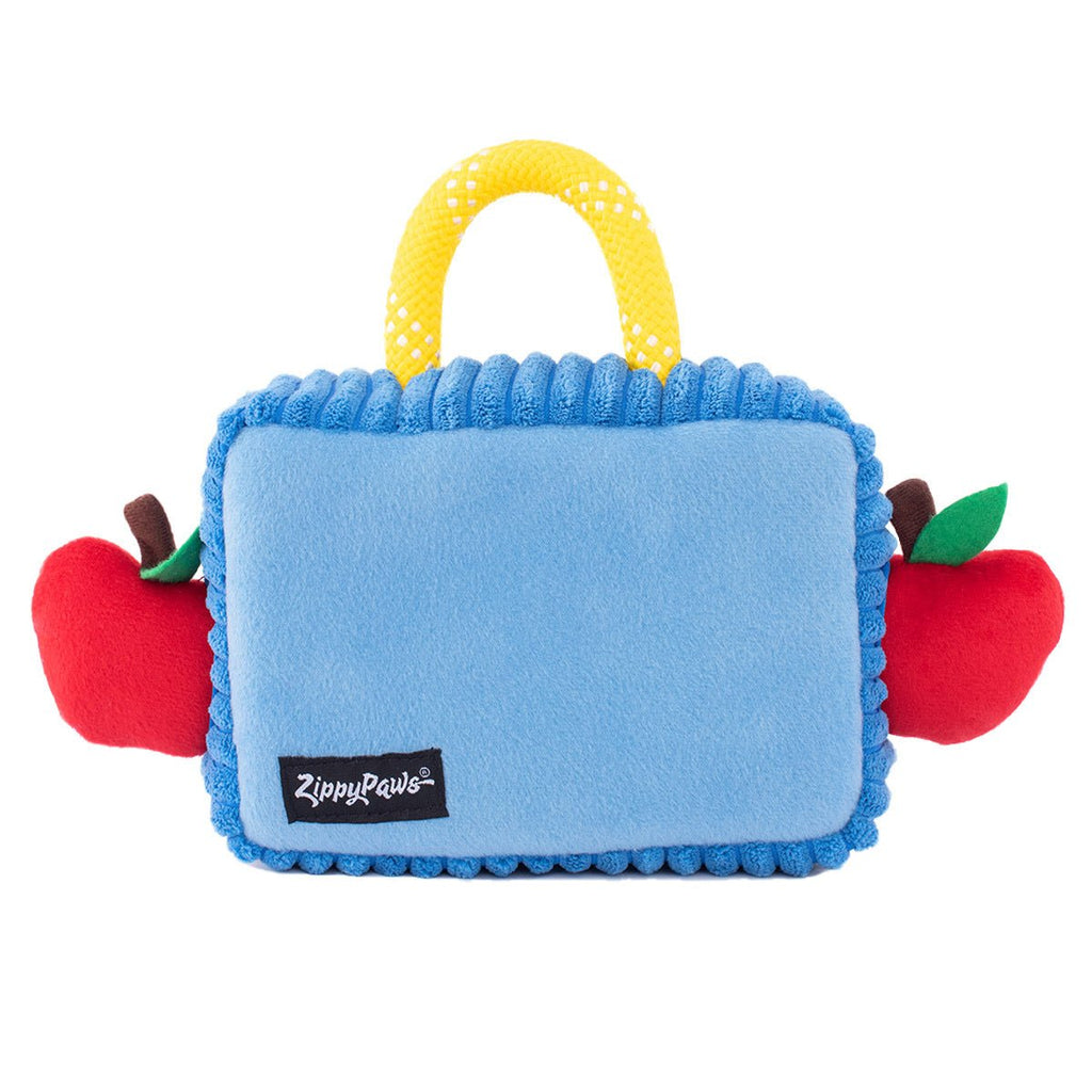 Zippy Paws Burrow Interactive Dog Toy - Lunchbox with 3 Apples