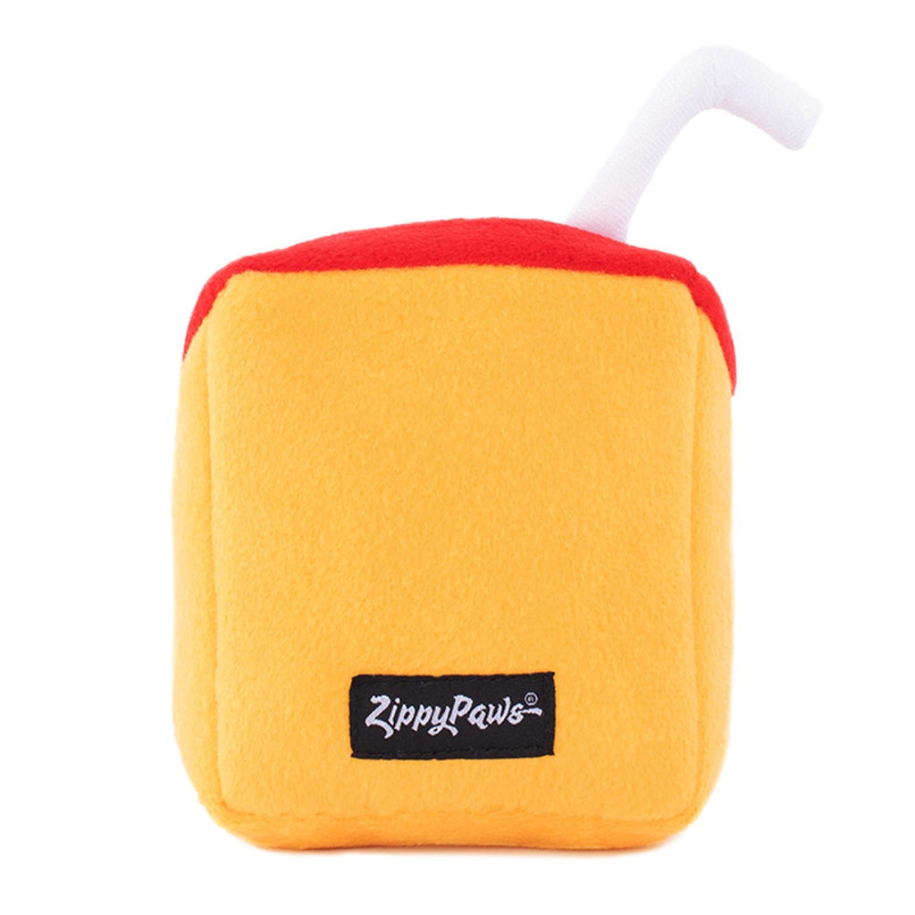 Zippy Paws NomNomz Plush Squeaker Dog Toys - Juicebox