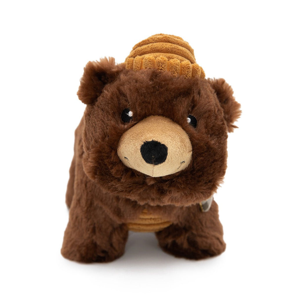 Zippy Paws Grunterz Plush Squeaker Dog Toy - Bear