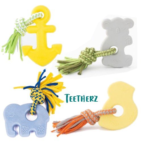 Zippy Paws ZippyTuff Teetherz Dog Toy for Puppies - Bonnie the Bunny