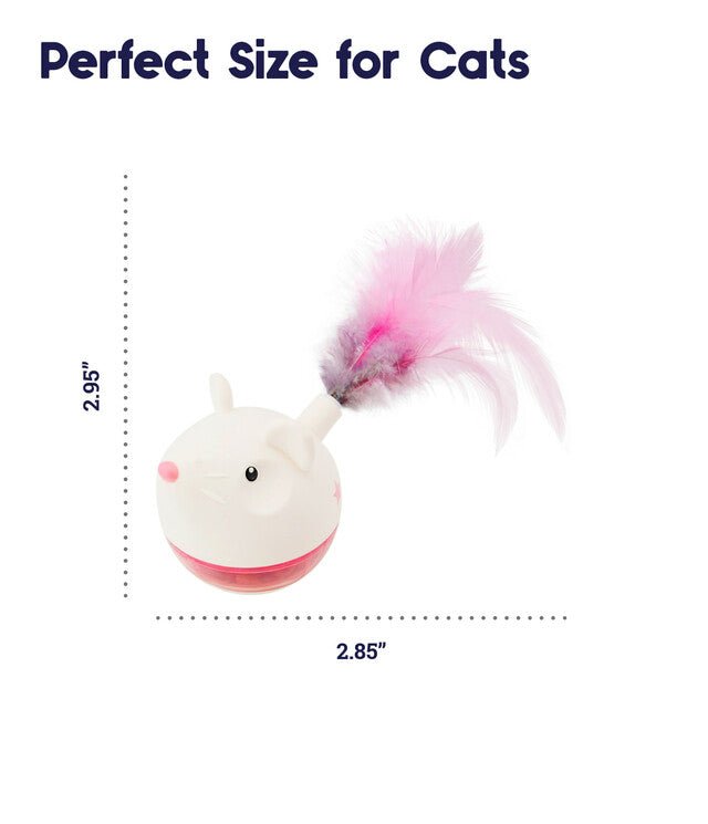 Pegstages Hunt 'N Swat Treat Tumbler Cat Toy - Pink