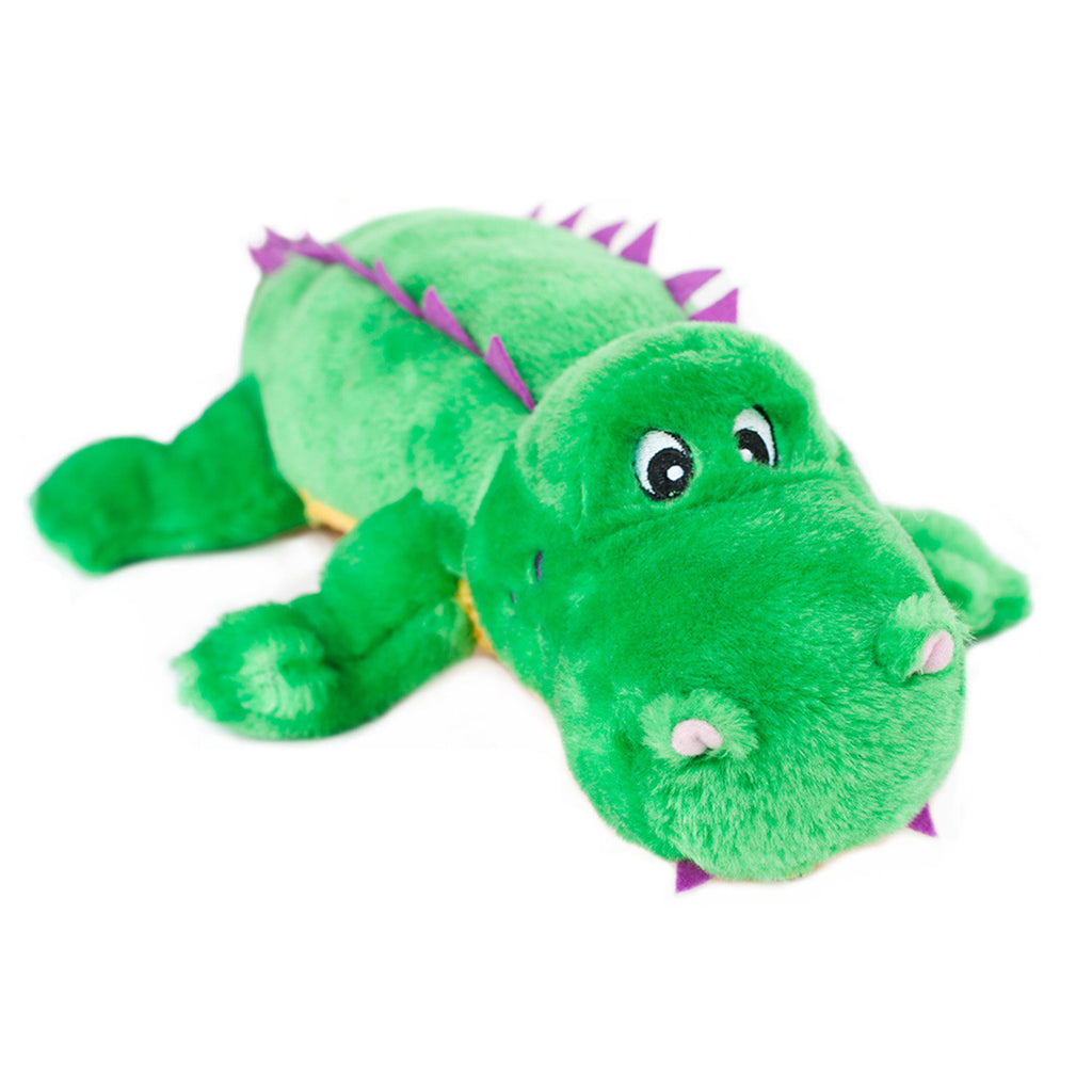 Zippy Paws Grunterz Plush Dog Toys - Alvin the Alligator