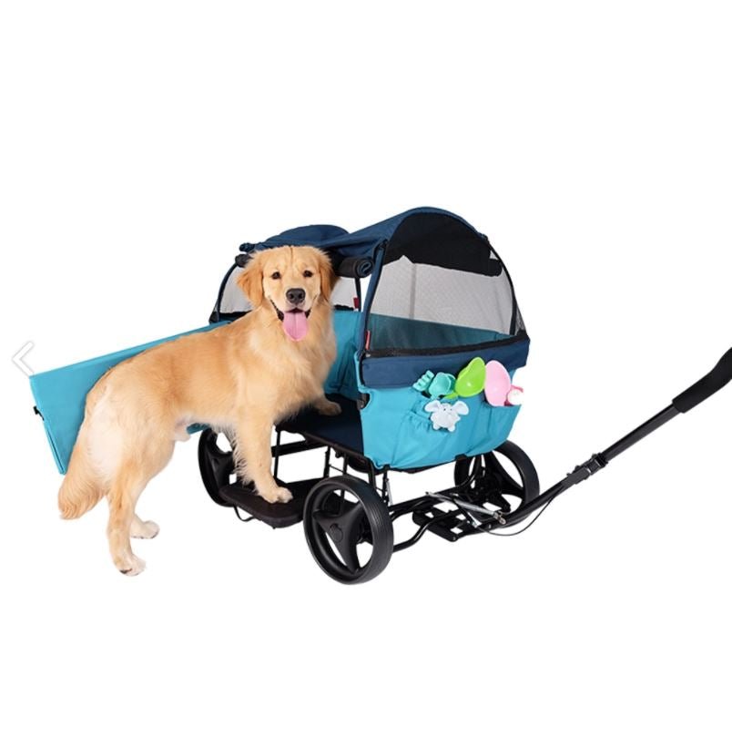 Ibiyaya Noah All-Around Beach Wagon for Pets - Pacific Blue