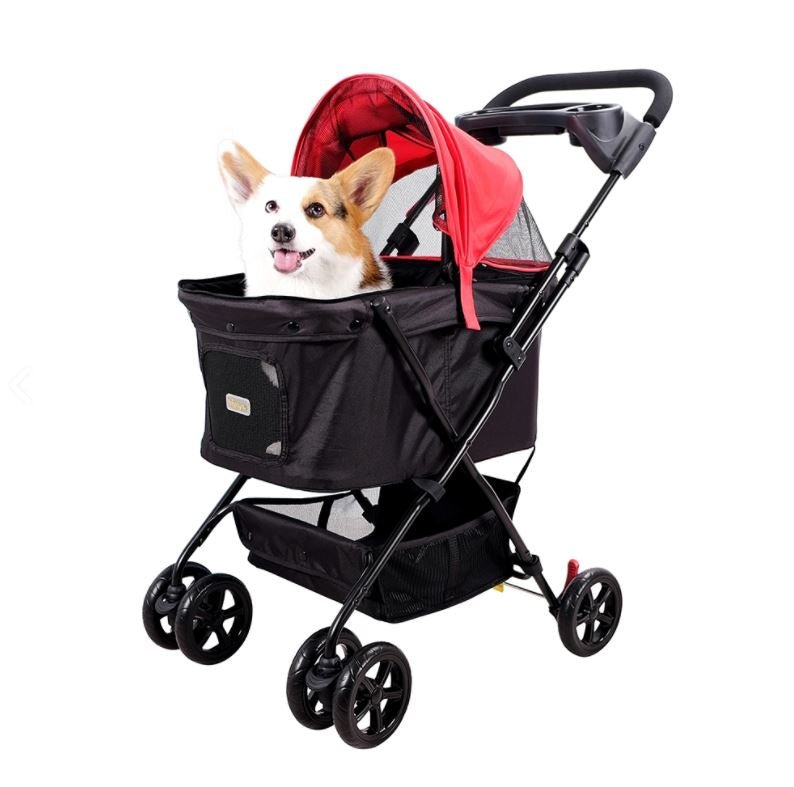 Ibiyaya Easy Strolling Pet Buggy - Rouge Red