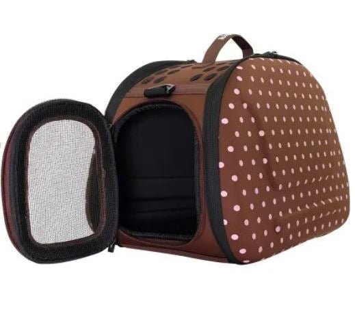 Ibiyaya Classic Collapsible Shoulder Pet Carrier - Brown