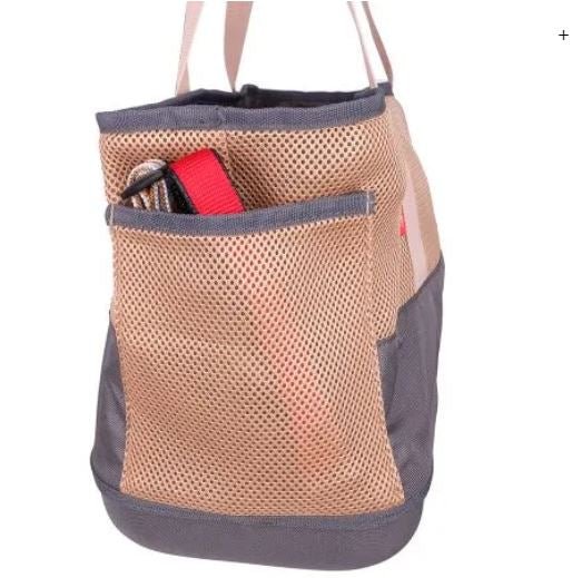 Ibiyaya Breathable Dachshund & Long Pet Carrier Bag - Khaki