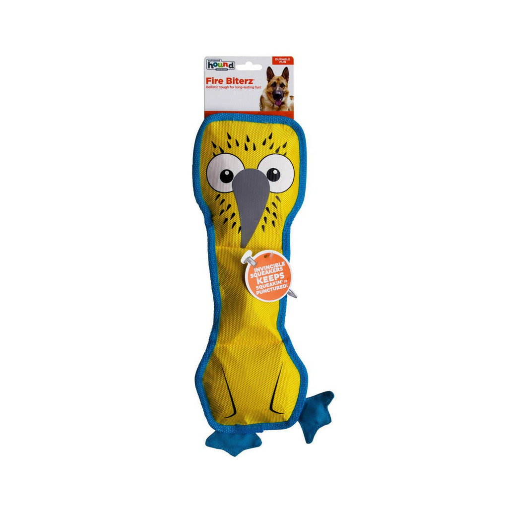 Outward Hound Fire Biterz Tough Squeaker Toy - Blue Footed Boobie