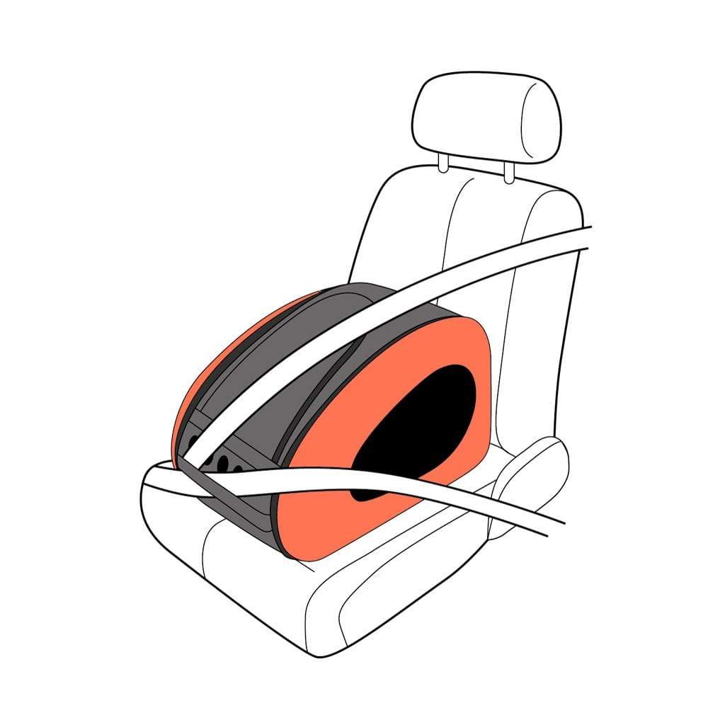 Ibiyaya EVA Pet Carrier/Wheeled Carrier - Tangerine