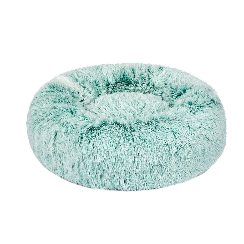 PaWz Soft Plush Donut Calming Bed - Teal  - XXL