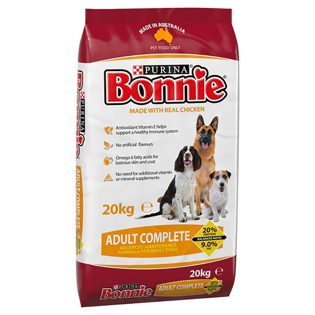 Bonnie Adult Complete Dog Dry Food All Breed Real Chicken - 20kg