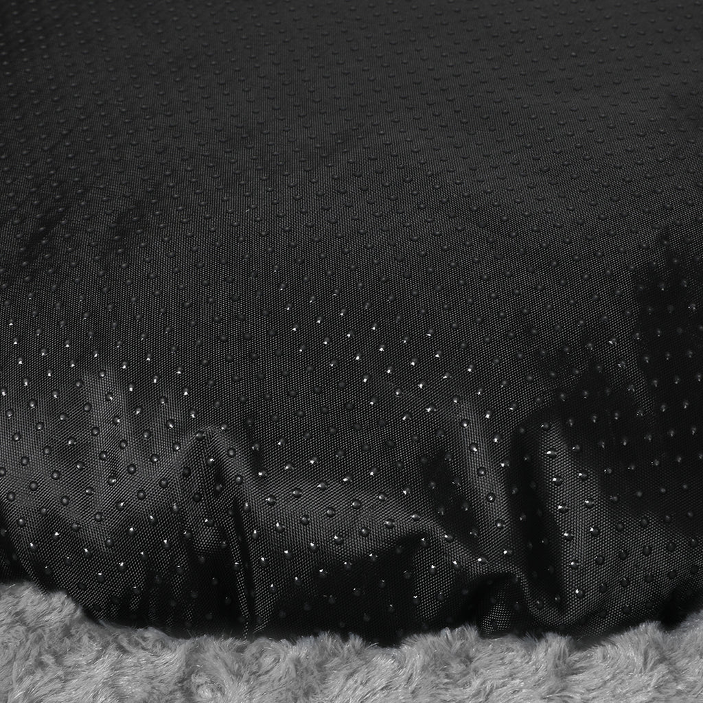 PaWz Calming Soft Plush Washable Dog Bed - Grey - M