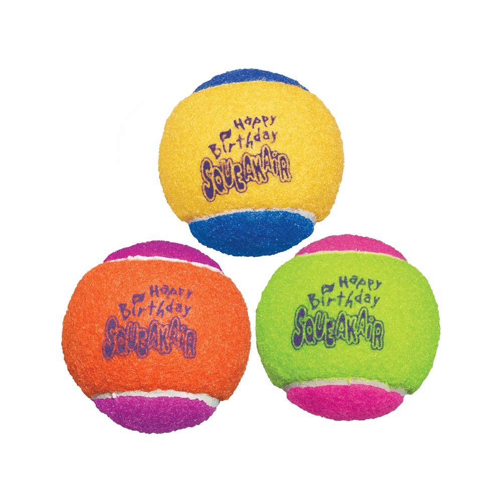 KONG Airdog Squeaker Birthday Balls - 3 Units/3 Packs