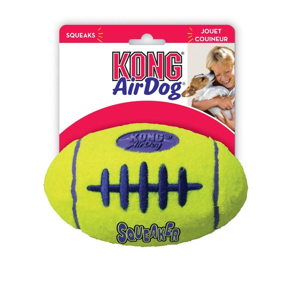 KONG Airdog Squeaker Football - 3 Units