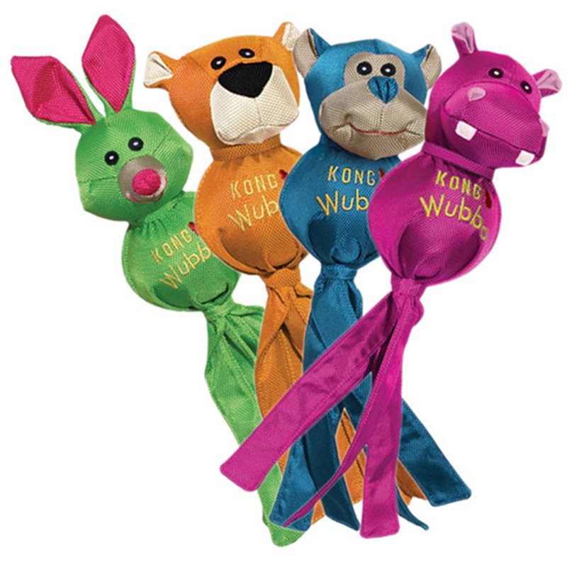 KONG Dog Toy Wubba Ballistic Friends - 4 Units