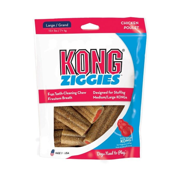 KONG Stuffn Adult Ziggies - Large - 4 Units
