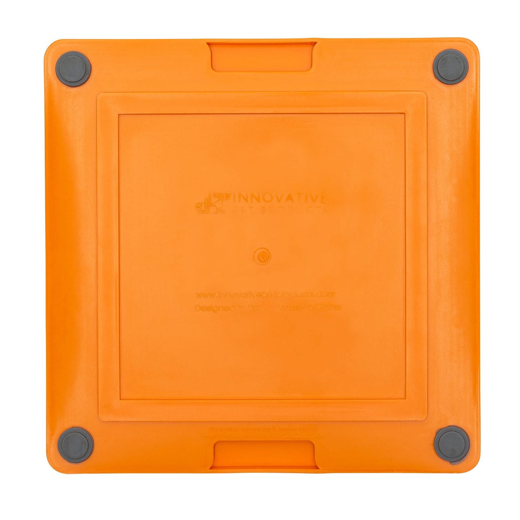 LickiMat Playdate Tuff Slow Food Bowl Anti-Anxiety Mat for Dogs - Orange