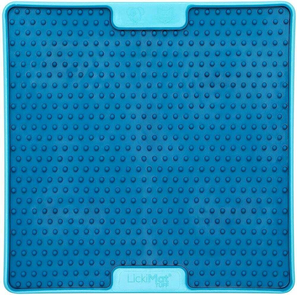 LickiMat Soother PRO Tuff Slow Food Licking Mat for Dogs - Blue