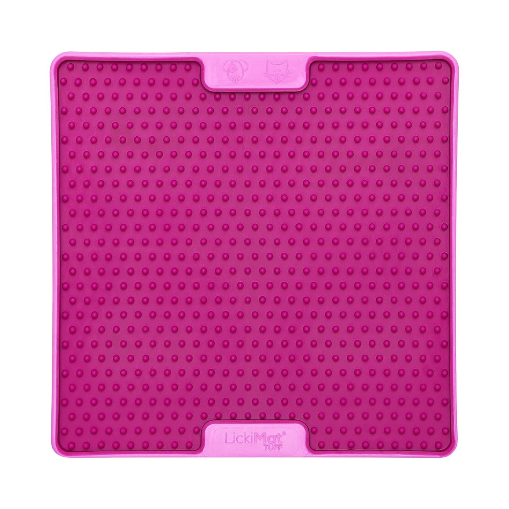 LickiMat Soother PRO Tuff Slow Food Licking Mat for Dogs - Pink
