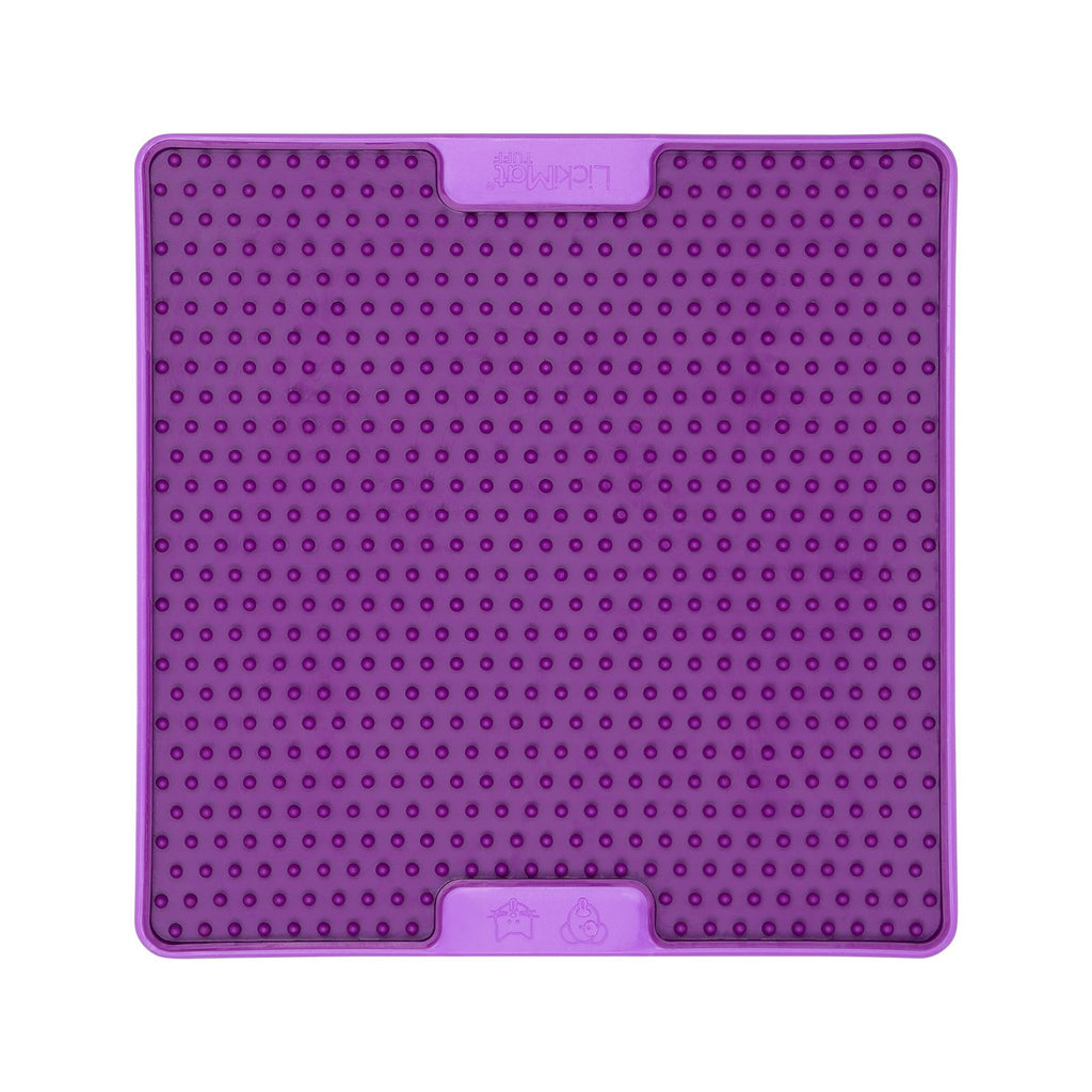 LickiMat Soother PRO Tuff Slow Food Licking Mat for Dogs - Purple