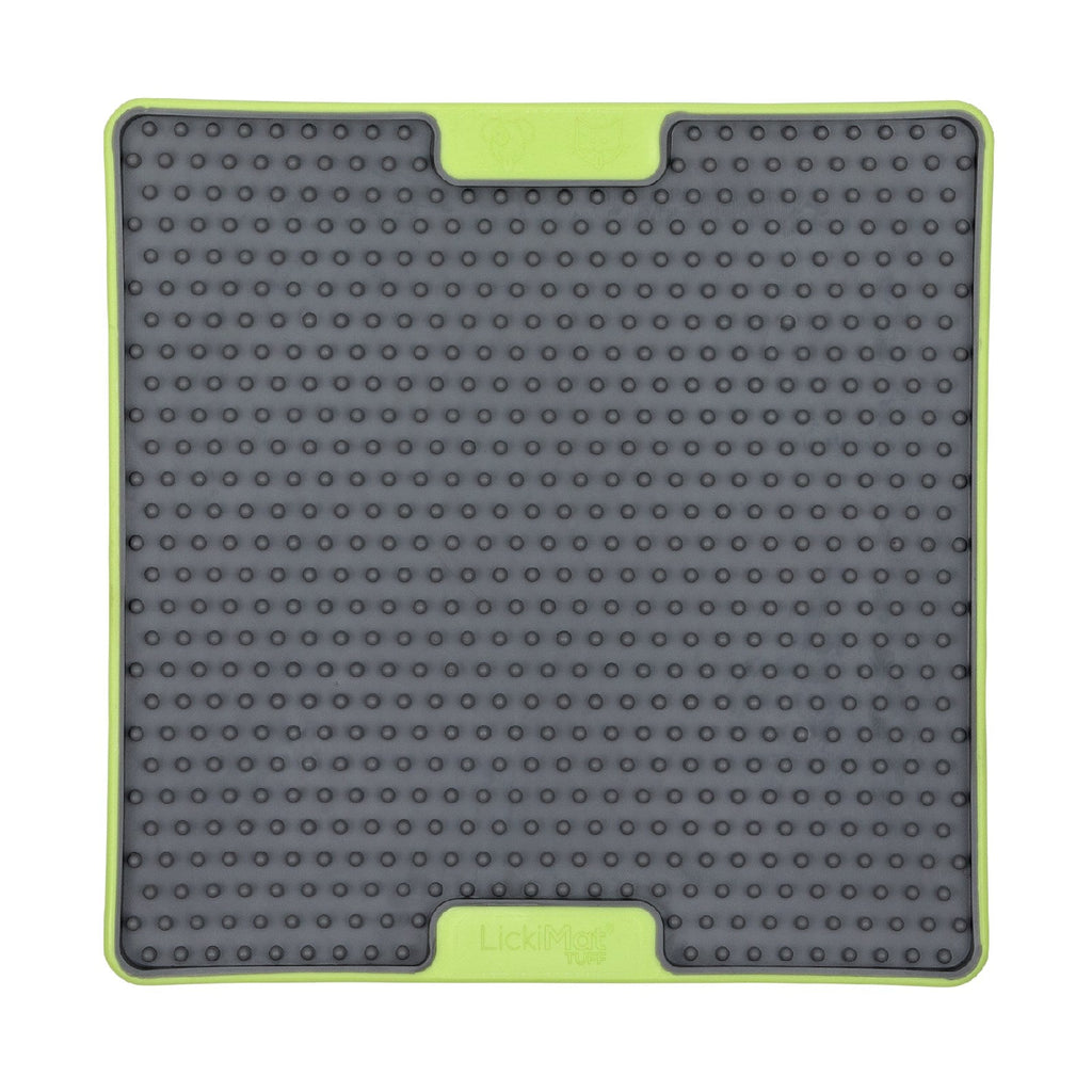 LickiMat Soother Tuff Slow Food Lick Mat Dog Bowl - Green