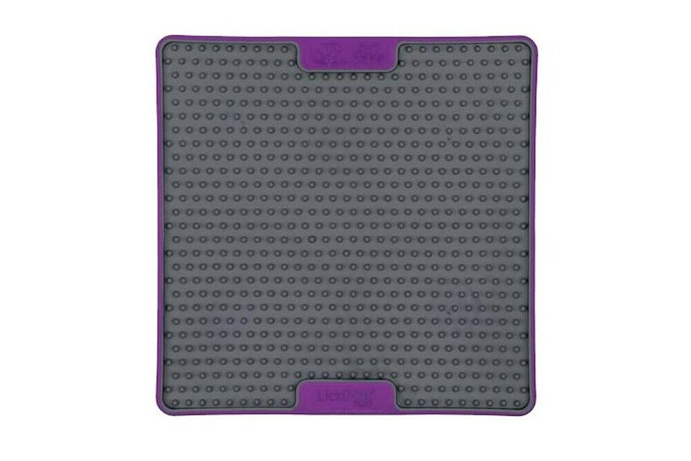 LickiMat Soother Tuff Slow Food Lick Mat Dog Bowl - Purple