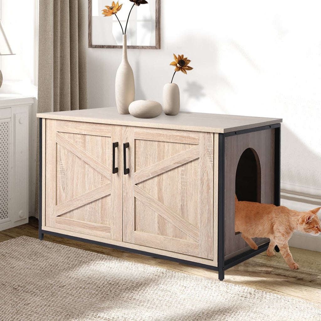 PaWz Enclosed Hooded Cat Litter Box Furniture House