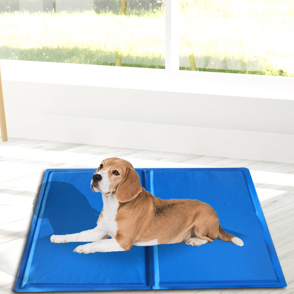 PaWz Pet Cooling Mat Gel Mats Bed Cool Pad Puppy Cat Non-Toxic Beds Summer Pads 50x40