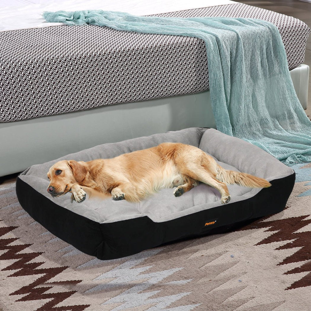 PaWz Pet Bed Mattress Cushion Soft Warm Washable - XXL - Black