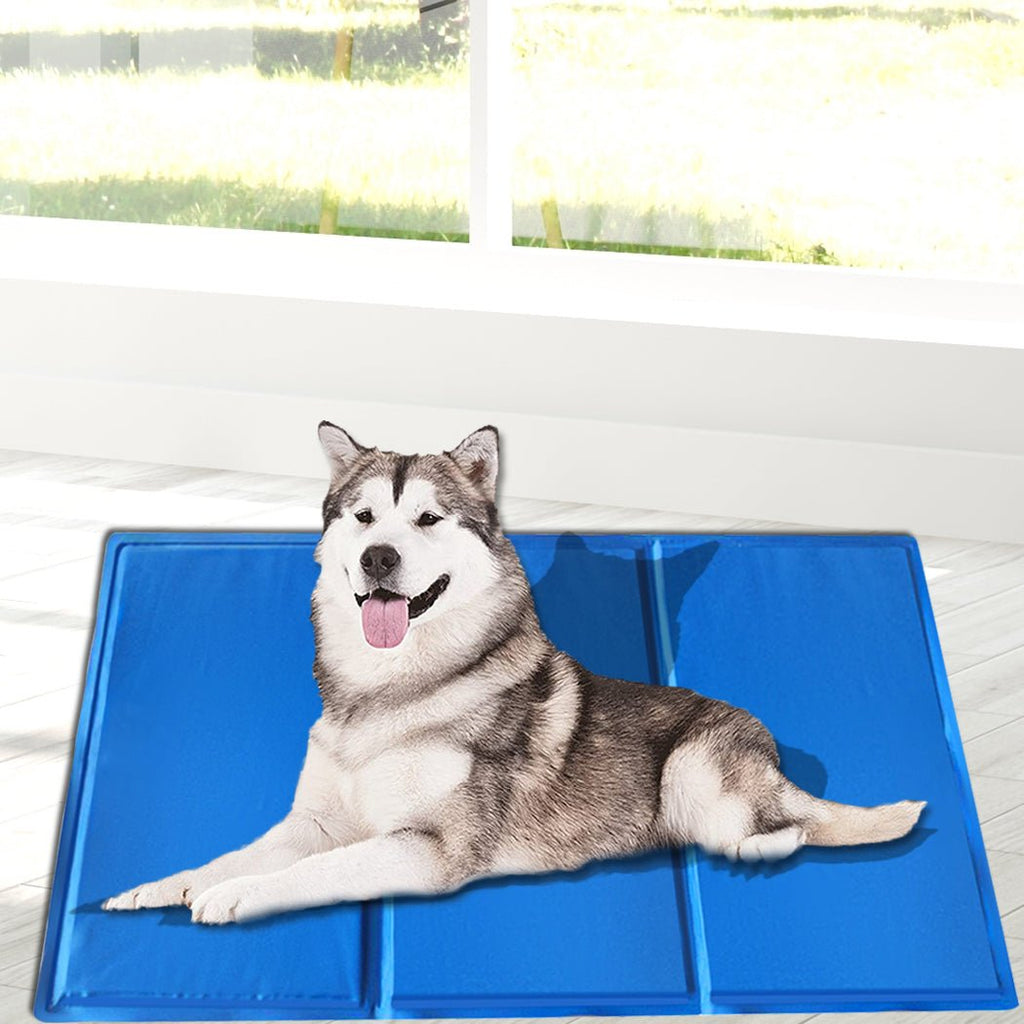 PaWz Pet Cooling Mat Gel Mats Bed Cool Pad Puppy Cat Non-Toxic Beds Summer Pads 90x60