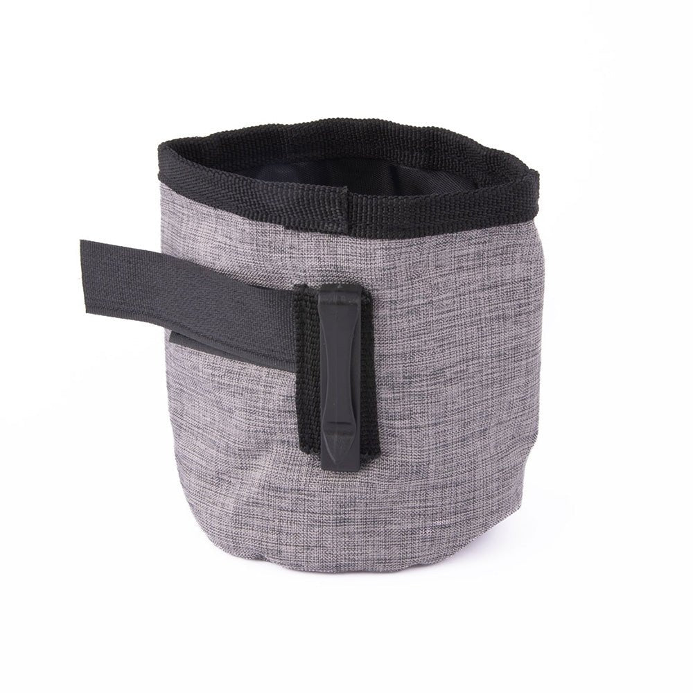 Zippy Paws Adventure Portable Dog Treat Bag - Graphite Grey