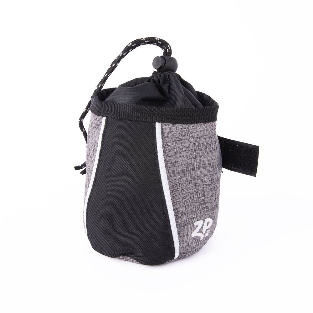 Zippy Paws Adventure Portable Dog Treat Bag - Graphite Grey