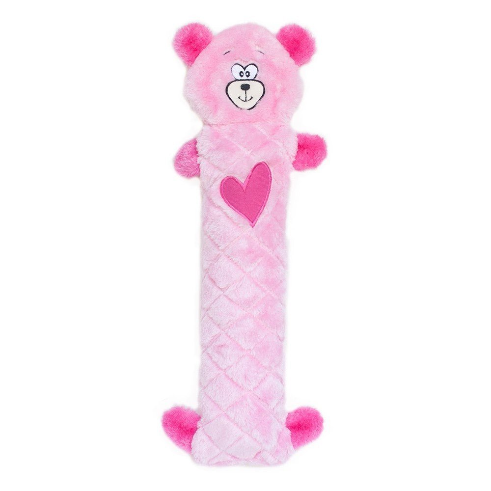 Zippy Paws Jigglerz Shakeable Dog Toy - Pink Bear